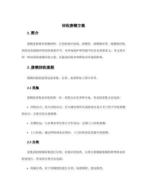 回收废铜方案