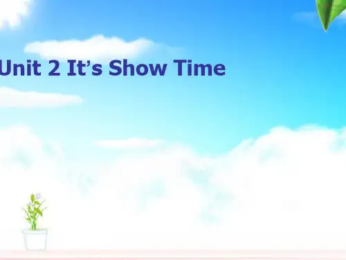 【最新】冀教版七年级英语下册Unit 2 It's show time精品课件.ppt