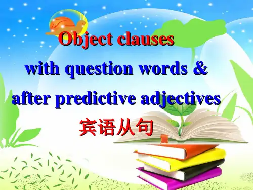 疑问词引导的宾语从句