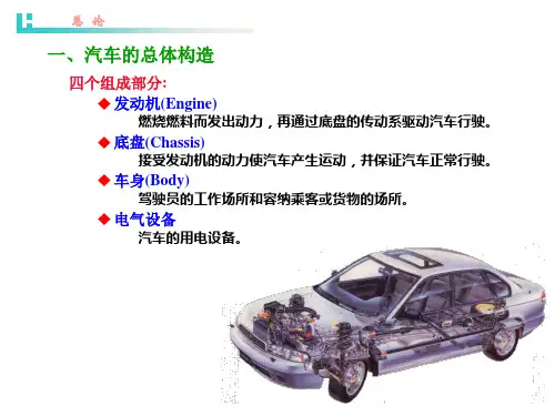汽车总体构造