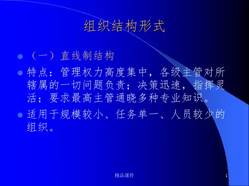 常见的组织结构形式ppt课件