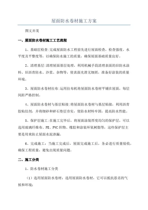 屋面防水卷材施工方案