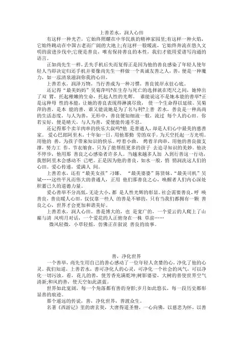 2013广西高考作文