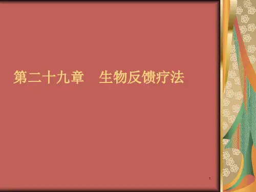 生物反馈疗法PPT演示课件