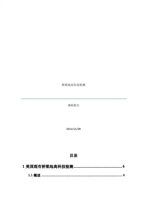 桥梁检测调研报告