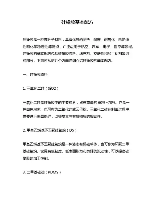 硅橡胶基本配方