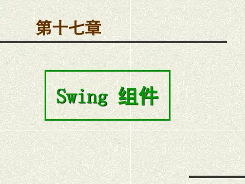 java Swing 组件