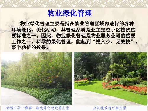 物业绿化管理专题培训课件