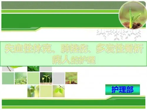 失血性休克、肺挫伤、多发性骨折病人的护理