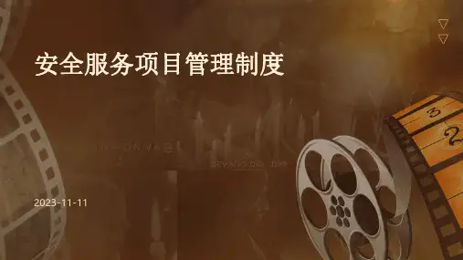 安全服务项目管理制度