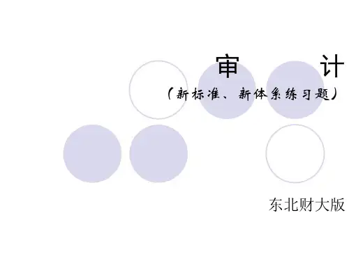 审计(新标准、新体系练习题)