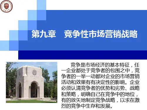 竞争性市场营销战略(PPT 73页)