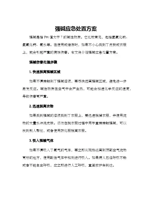 强碱应急处置方案