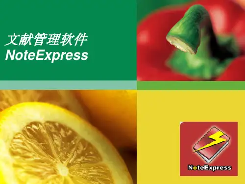 文献管理软件NoteExpress简介精品PPT课件