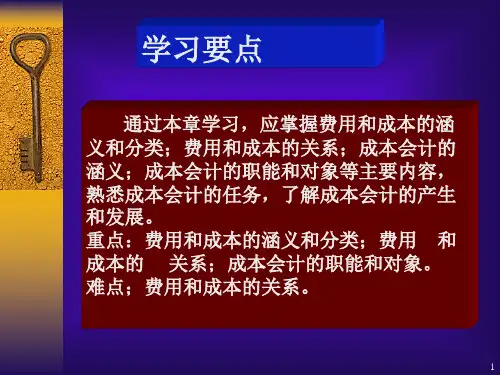 成本会计多媒体完整版课件全套ppt教学教程