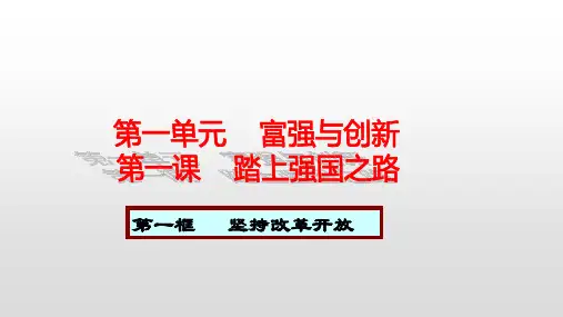 部编版九年级道德与法治上册课件第1课踏上强国之路