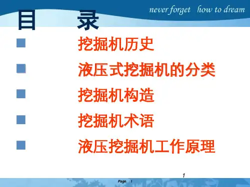 挖掘机概述 构造课件ppt