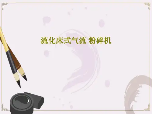 流化床式气流 粉碎机PPT30页