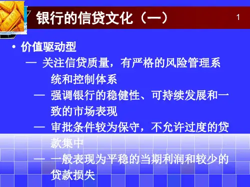Part1商业银行对公授信业务管理新