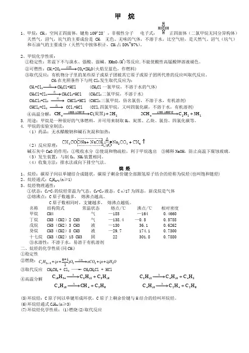 甲 烷