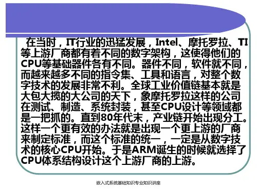 嵌入式系统基础知识专业知识讲座