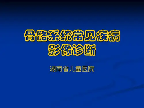 骨骼系统常见病的影像诊断ppt课件