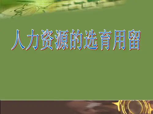 如何选育用留人才(学员讲义).pptx