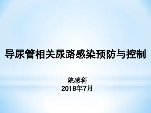 导尿管相关尿路感染预防与控制