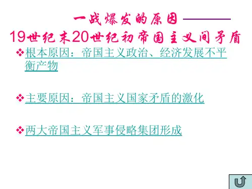 高一历史帝国主义国家之间的矛盾(PPT)5-4