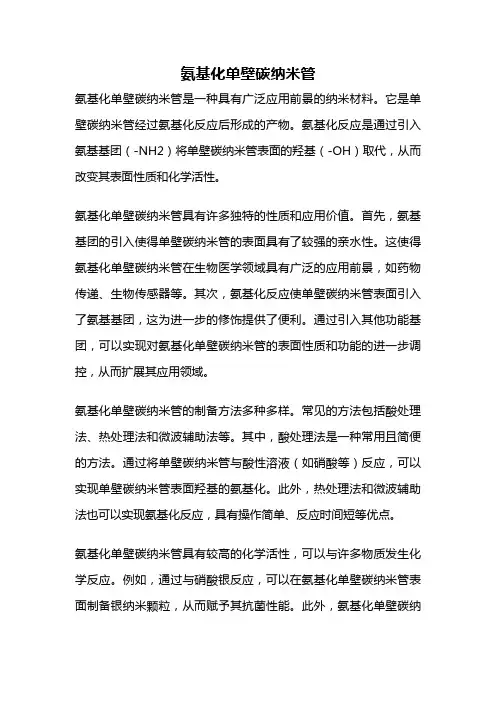 氨基化单壁碳纳米管