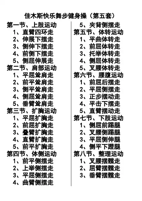 佳木斯快乐舞步健身操第五套