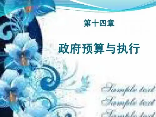 第十四章 政府预算与执行(上)