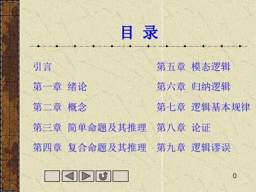 逻辑学ppt程树铭主编课件