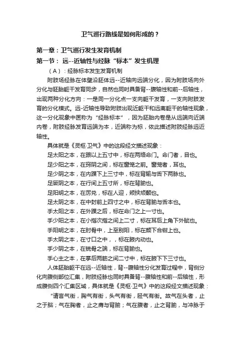 卫气巡行路线是如何形成的？
