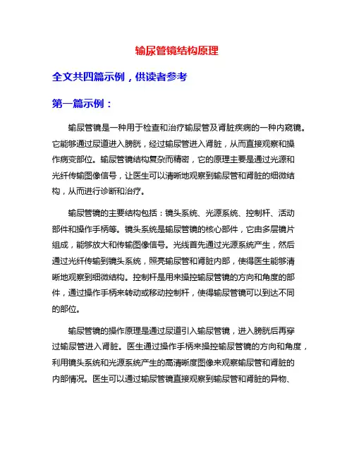 输尿管镜结构原理