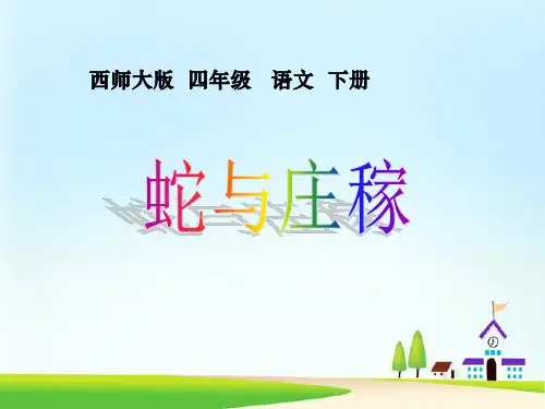 蛇与庄稼 教学PPT课件