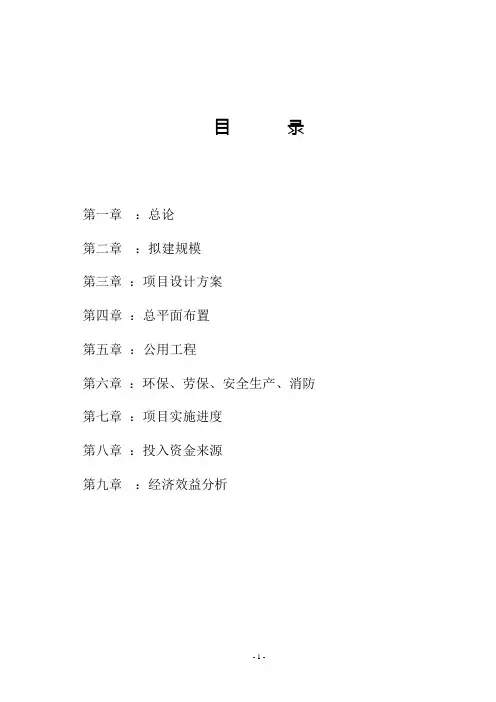 纺织企业印染、毛条项目可行性研究报告