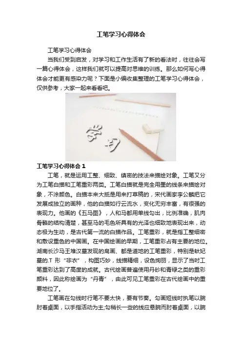 工笔学习心得体会