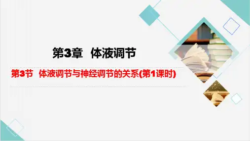 高中生物新教材选择性必修一3-3体液调节与神经调节的关系(第1课时)