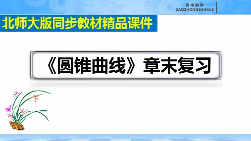 《圆锥曲线》章末复习课件精选全文
