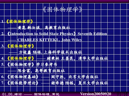 第一章-晶体结构-《固体物理学》黄昆-韩汝琦PPT课件