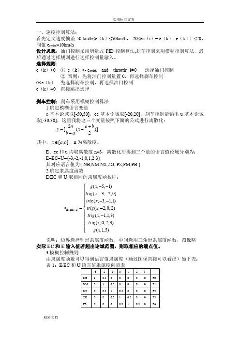 模糊控制详细讲解实例