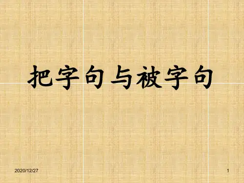 小学语文把字句和被字句 ppt课件