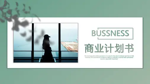 企业商业计划书项目方案发展前景PPT模板