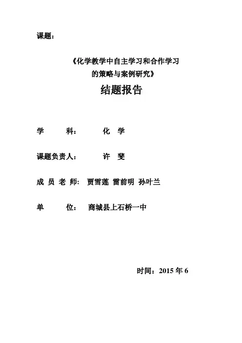 结题报告