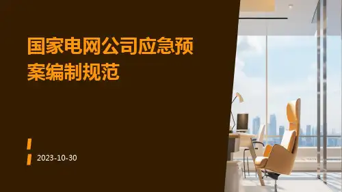 国家电网公司应急预案编制规范
