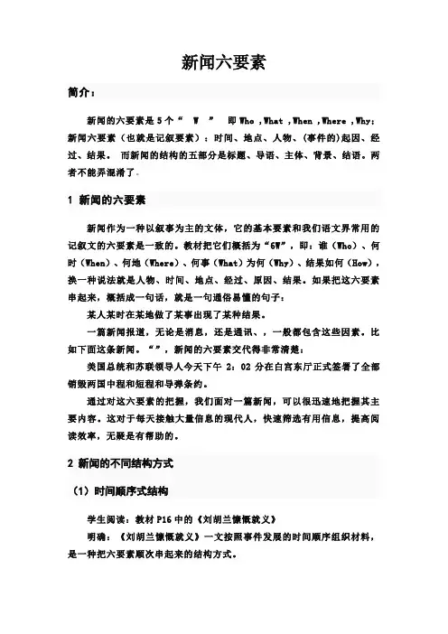 新闻六要素
