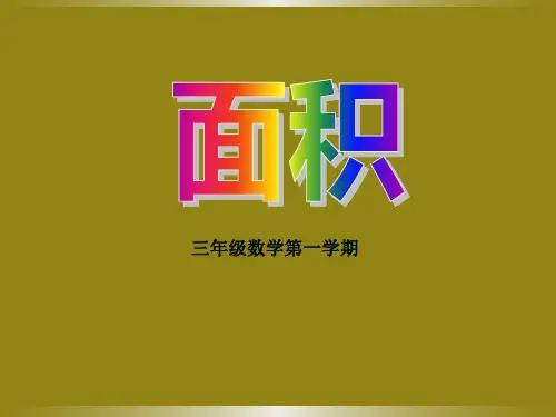 三年级上册数学课件-5.6 几何小实践(面积)▏沪教版 (共15张PPT)