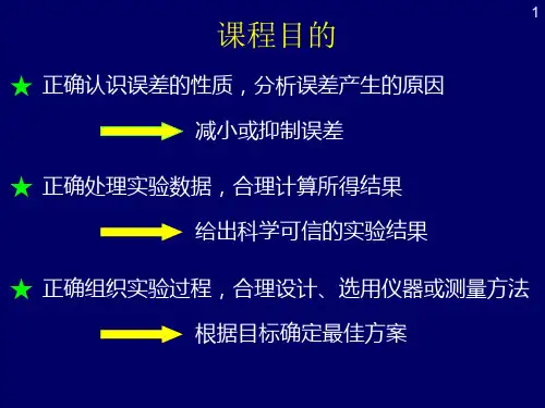 误差理论与数据处理培训课程ppt97页.pptx