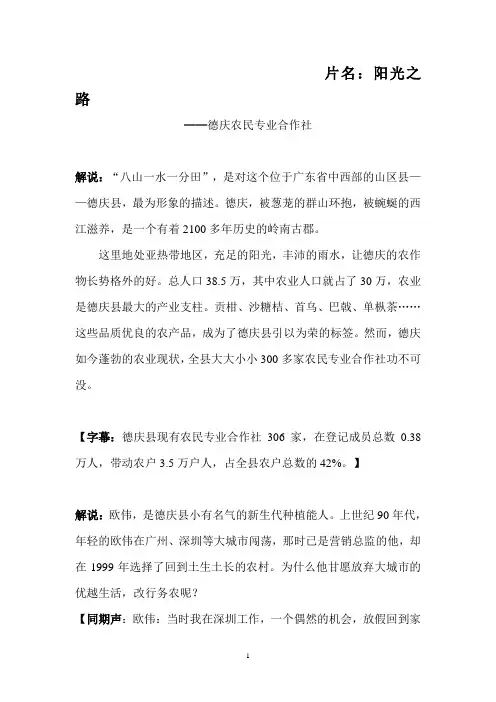 阳光之路